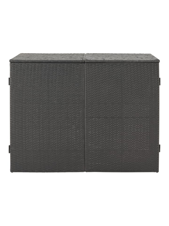 en.casa Mülltonnen Verkleidung Widnau für 2 Tonnen in Grau (H)111cm (B)148cm (T)80cm günstig kaufen onesize