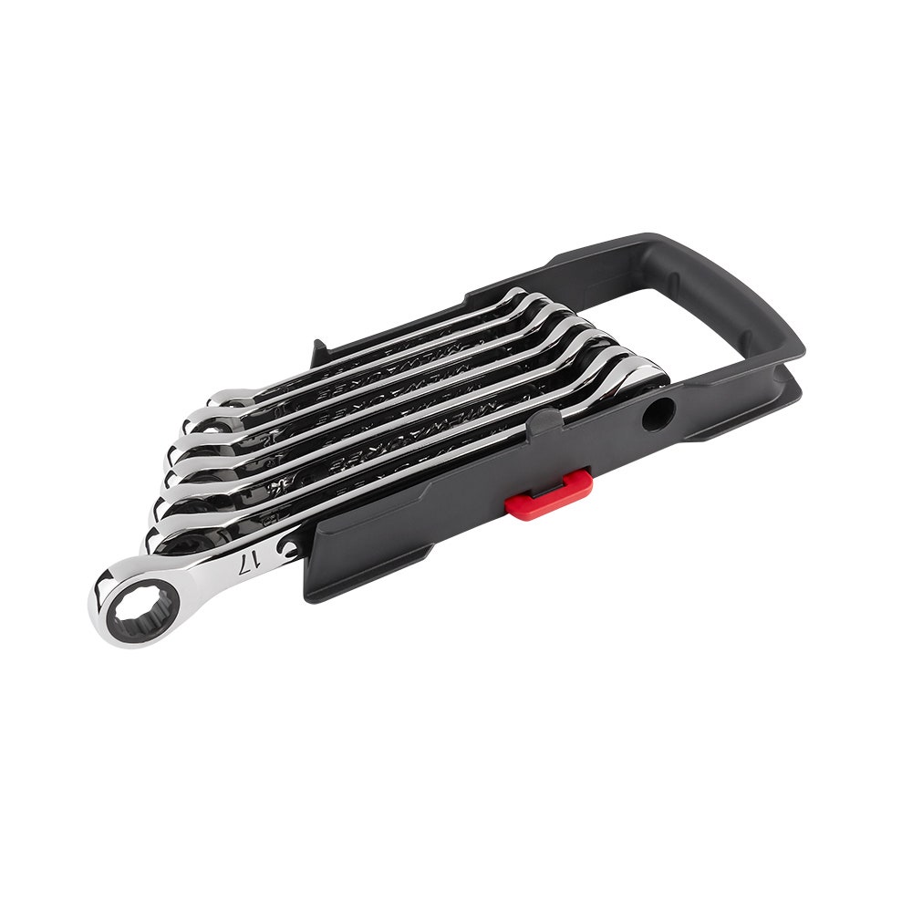 MILWAUKEE 7pc Metric Ratcheting Wrench Combination Set 48229506