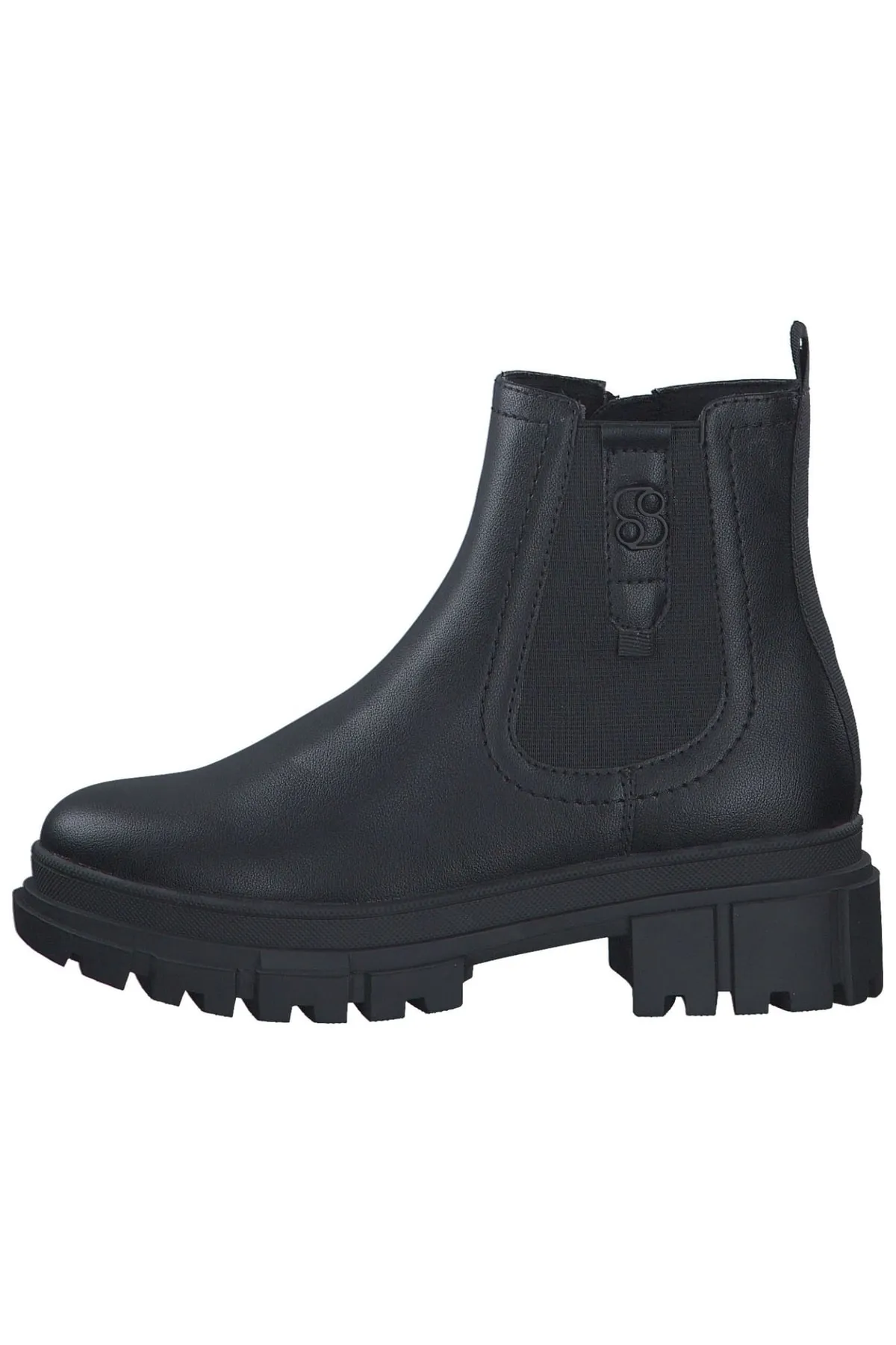 s.Oliver  Stiefelette - Schwarz - Blockabsatz