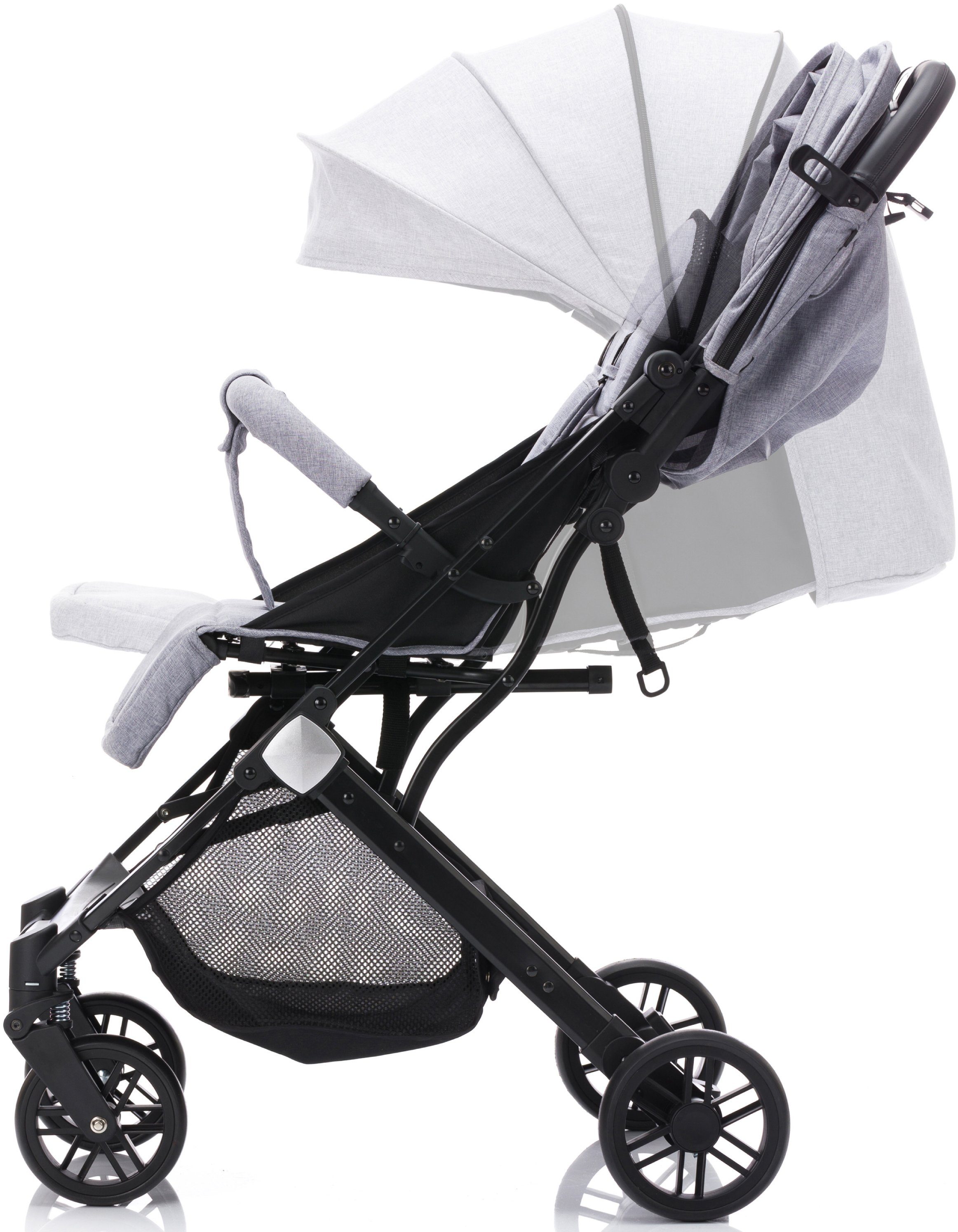 Fillikid Sport-Kinderwagen Styler, hellgrau melange, mit Trolleygriff