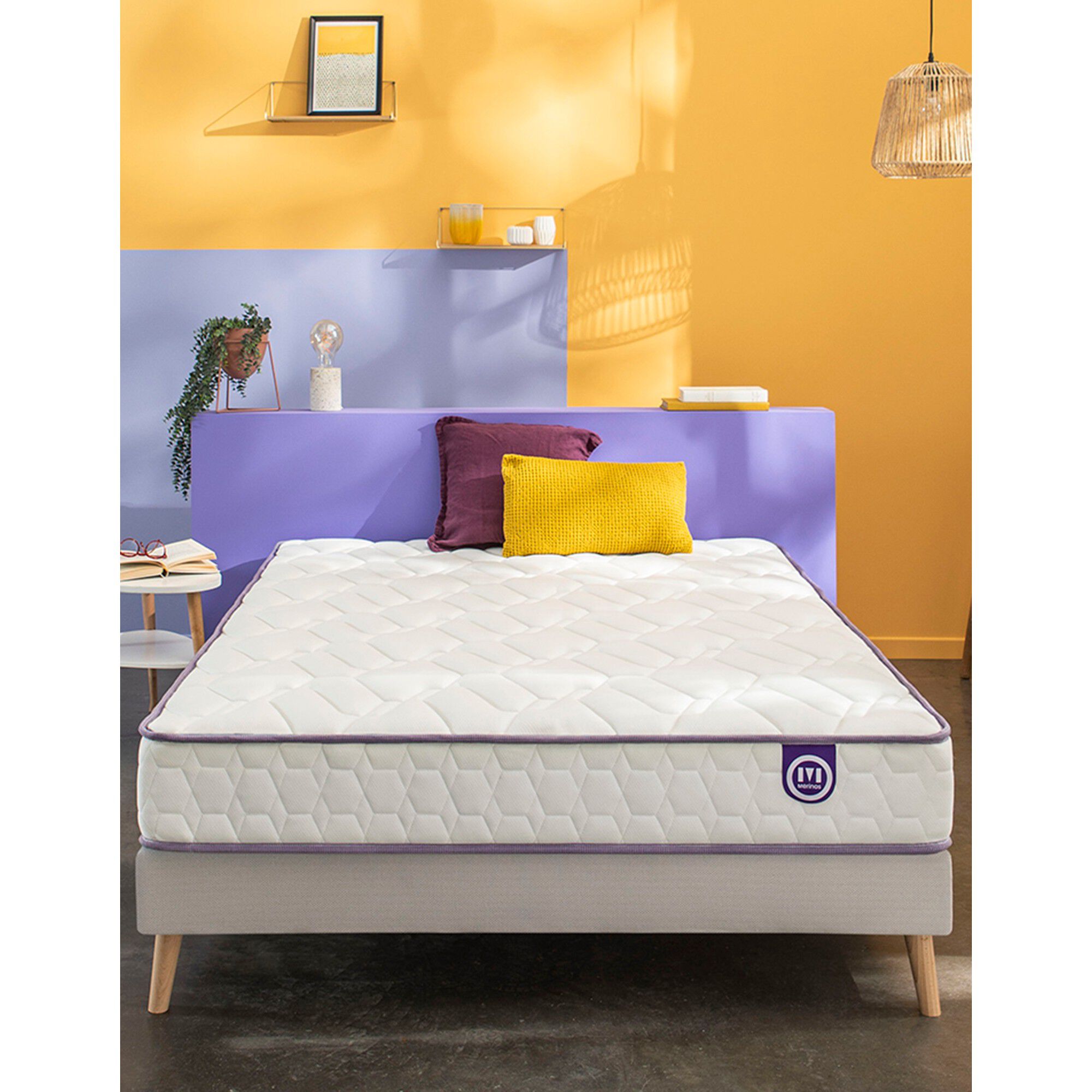 Matelas 560 ressorts Mérinos 24 cm confort ferme