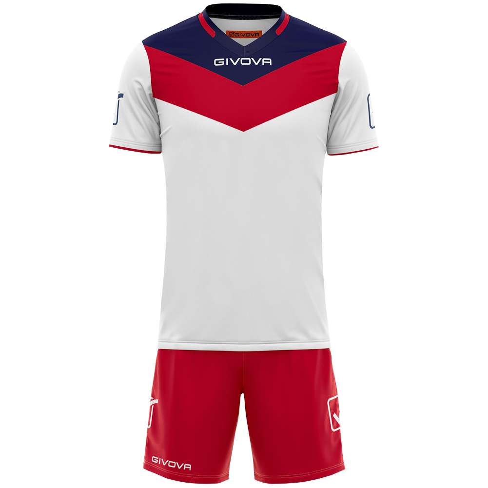 Givova Kit Campo Set Trikot + Shorts rot/weiß