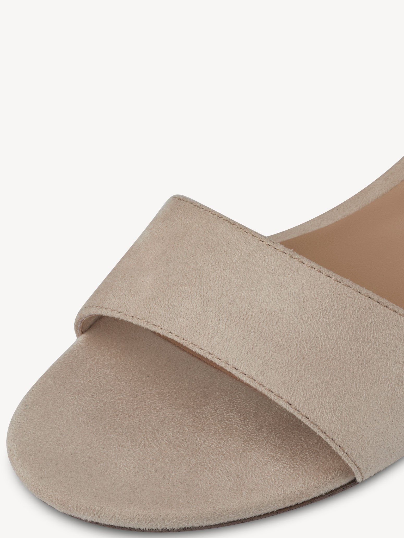 Sandale à talon - beige
