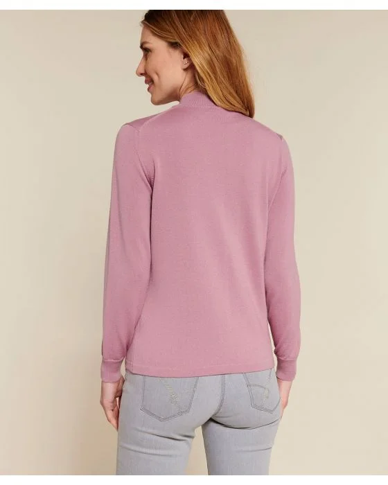Pull col montant pure laine mérinos