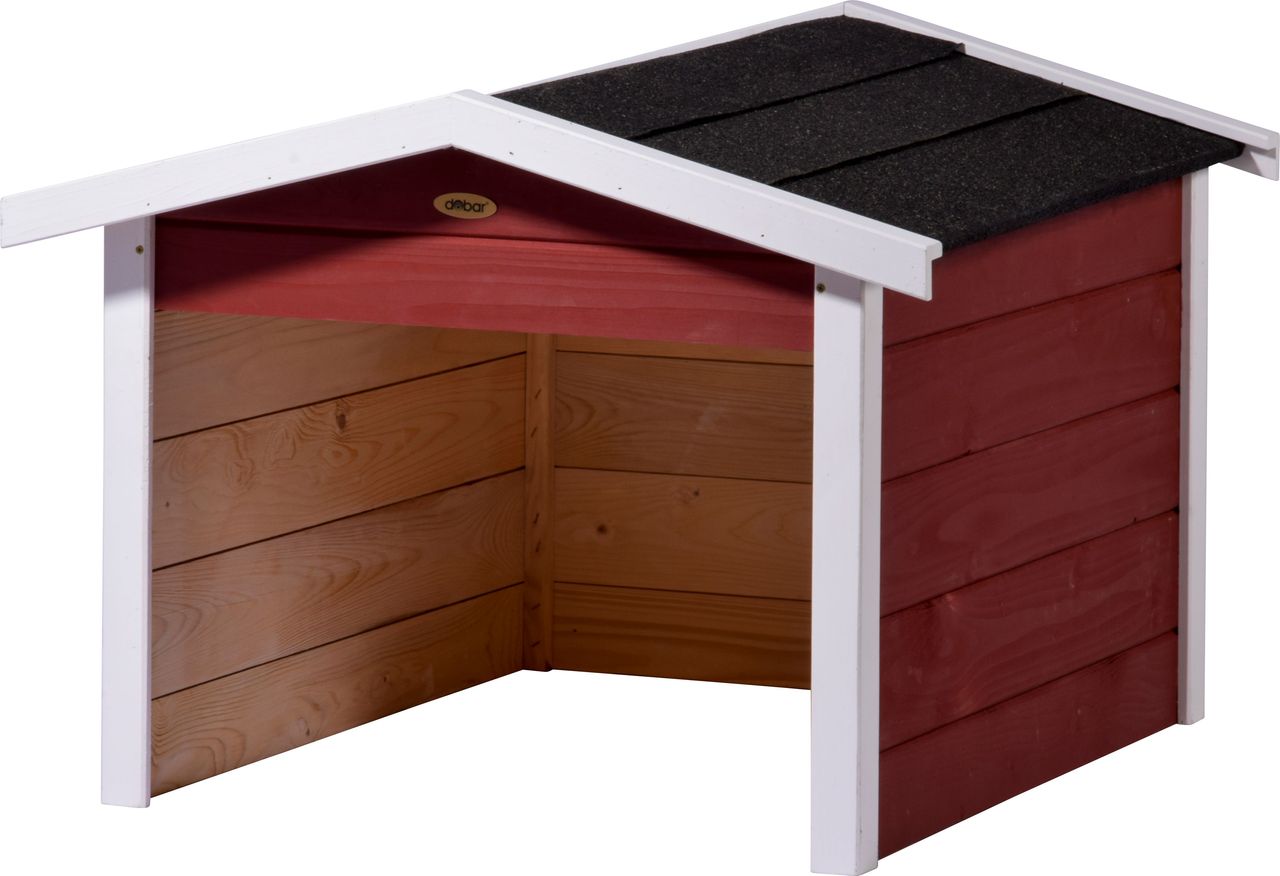 dobar Mährobotergarage, Holz, rot