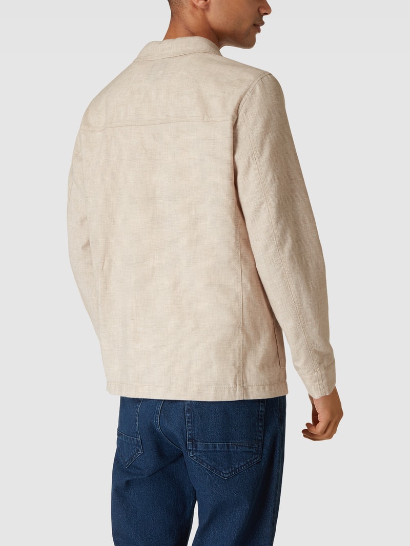 Freizeithemd mit feinem Muster in beige