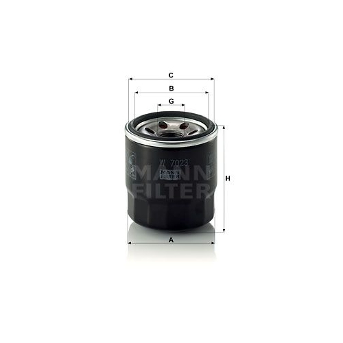 W7023 OELFILTER MANN - ATU