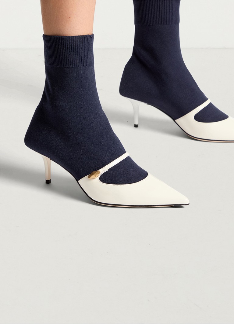Stivaletto Jimmy Choo Carolyn AB 60 con dettagli in pelle verniciata