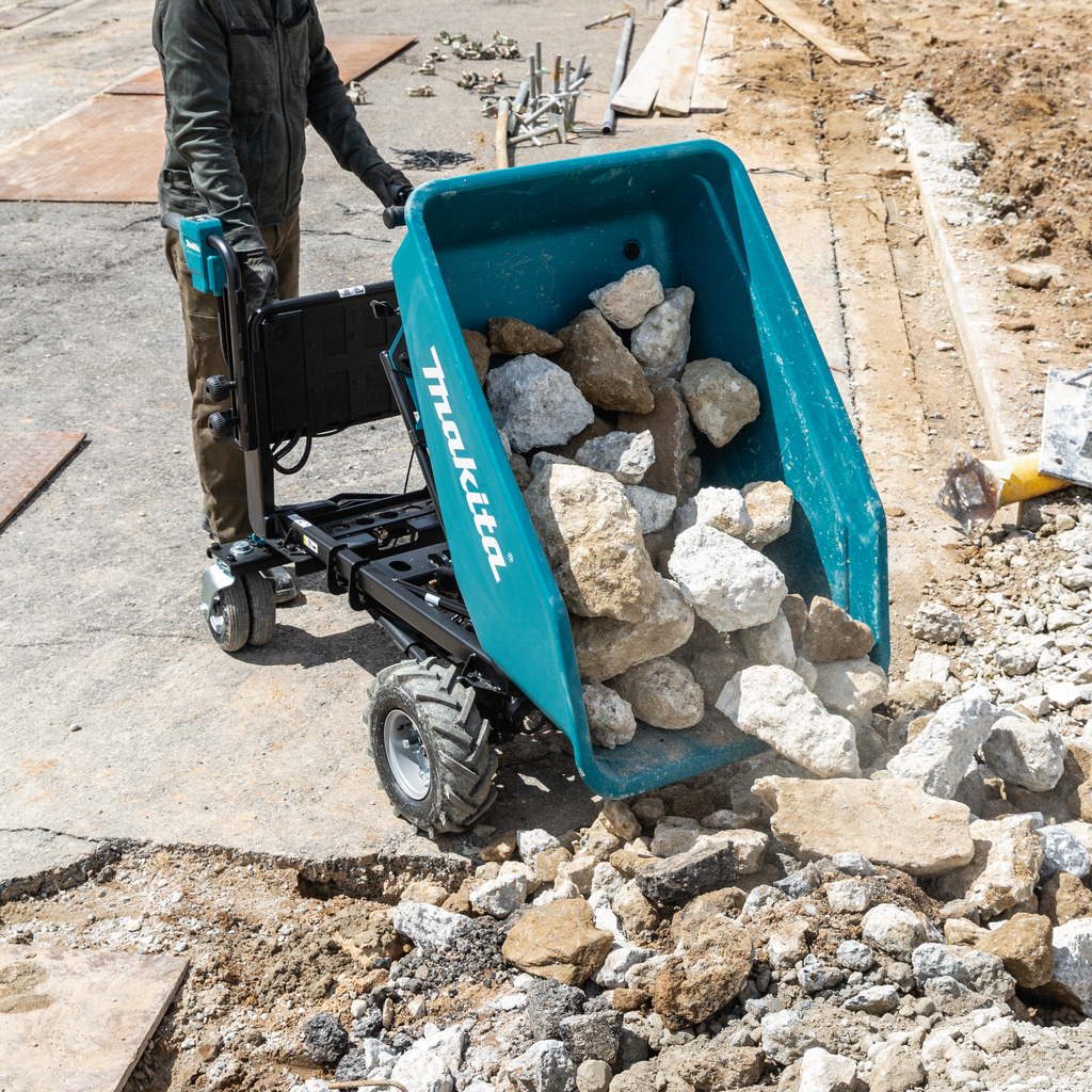 Makita DCU602Z 2 x 18V Ασύρματος Ανατρεπόμενος Κάδος με ηλεκτρικά ανακλινόμενο κάδο, χωρίς μπαταρίες και φορτιστή