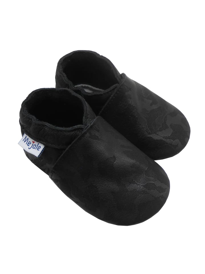 Yalion Baby Krabbelschuhe in Schnitzerei Schwarz günstig kaufen