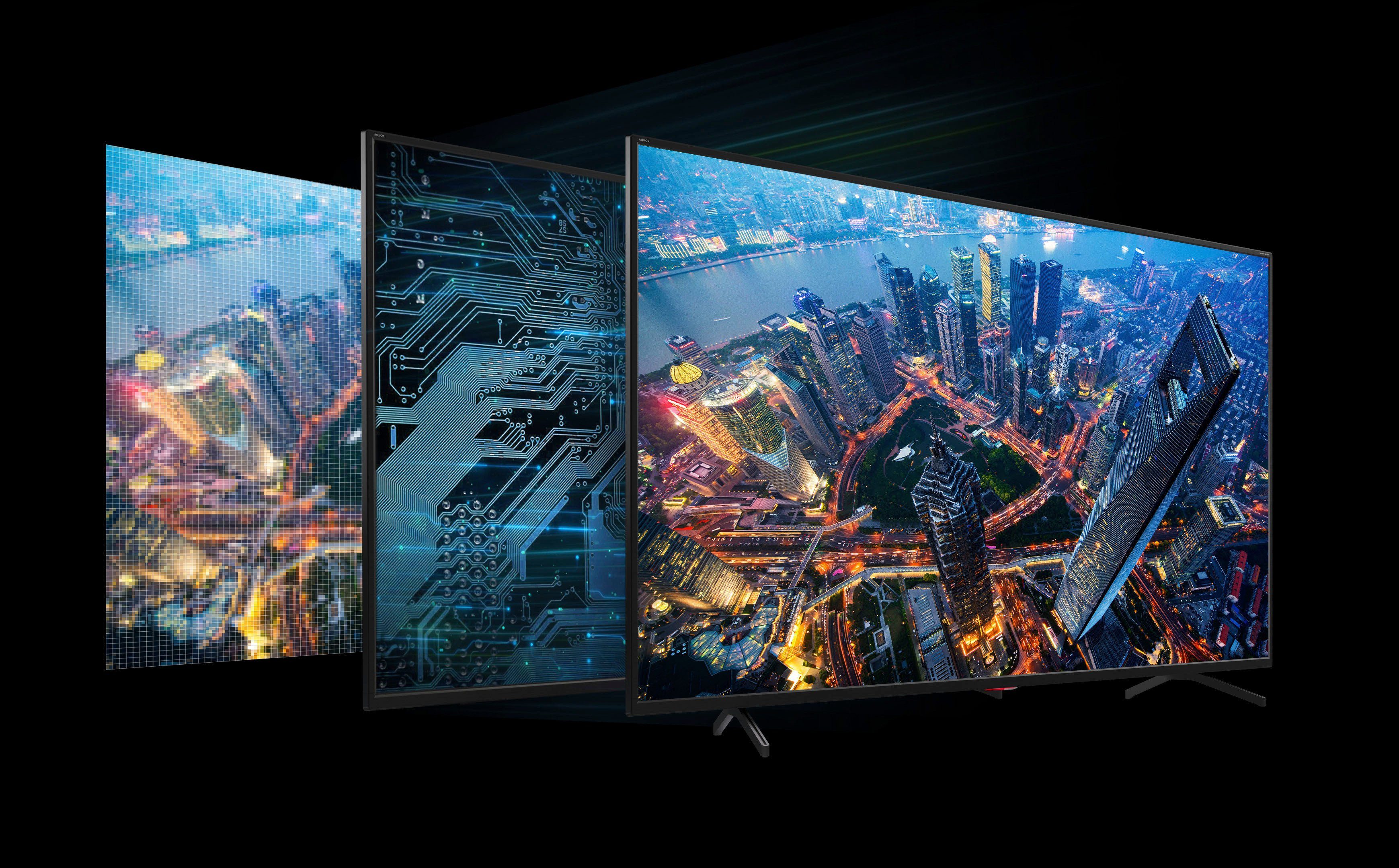 Sharp 4T-C70FL2EL2AB LED-Fernseher (177 cm/70 Zoll, 4K Ultra HD, Android TV, Smart-TV, HDMI 2.1)