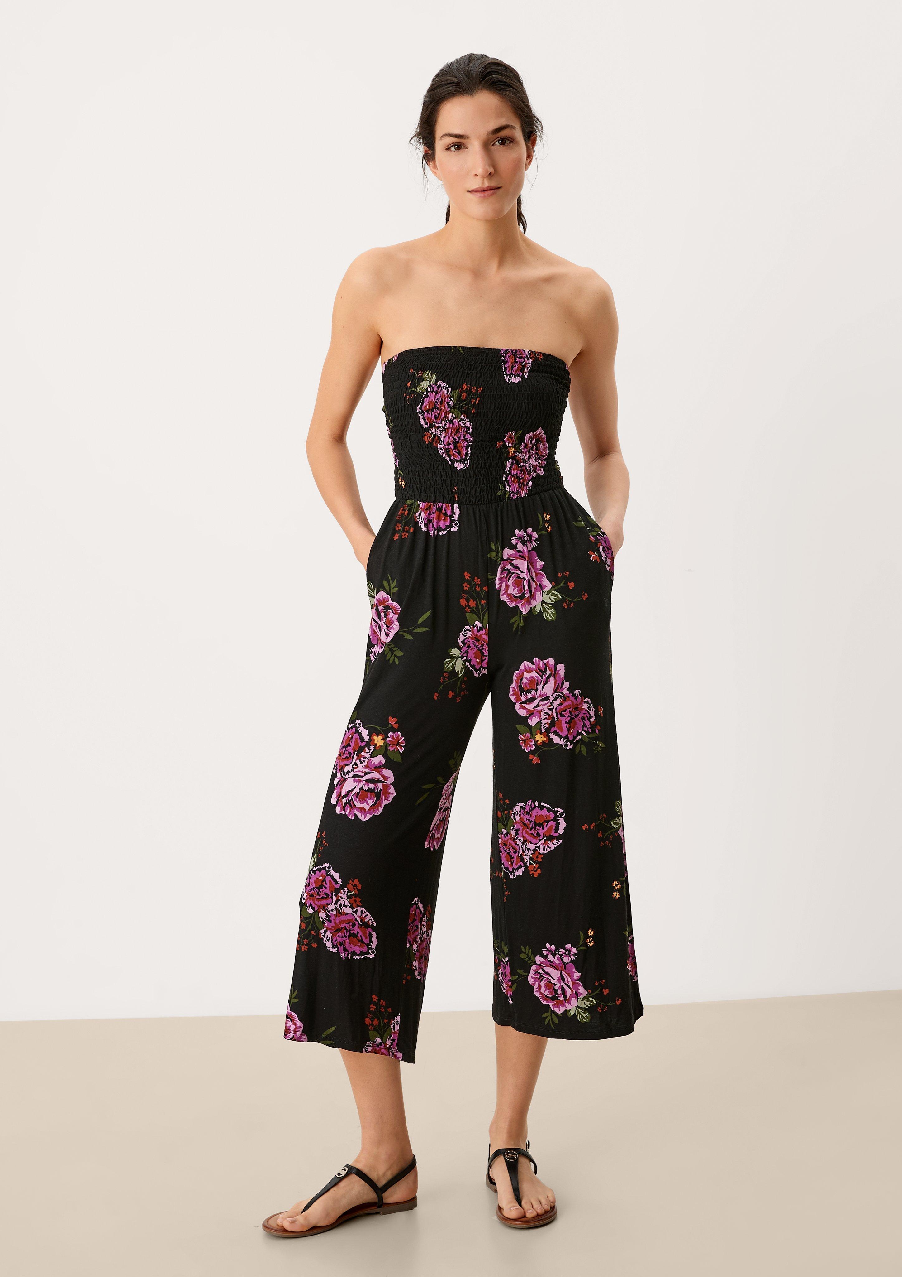 Strand-Jumpsuit aus Viskosestretch  6006415-99A1
