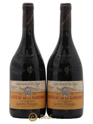 Châteauneuf-du-Pape Château de La Gardine Cuvée des Générations Famille Brunel Gaston Philippe 2013 - Lot de 2 Bouteilles