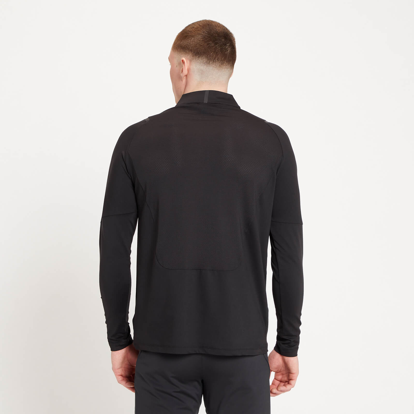 Edition Limitée Haut à fermeture éclair ¼ MP Tempo Ultra pour hommes – Noir