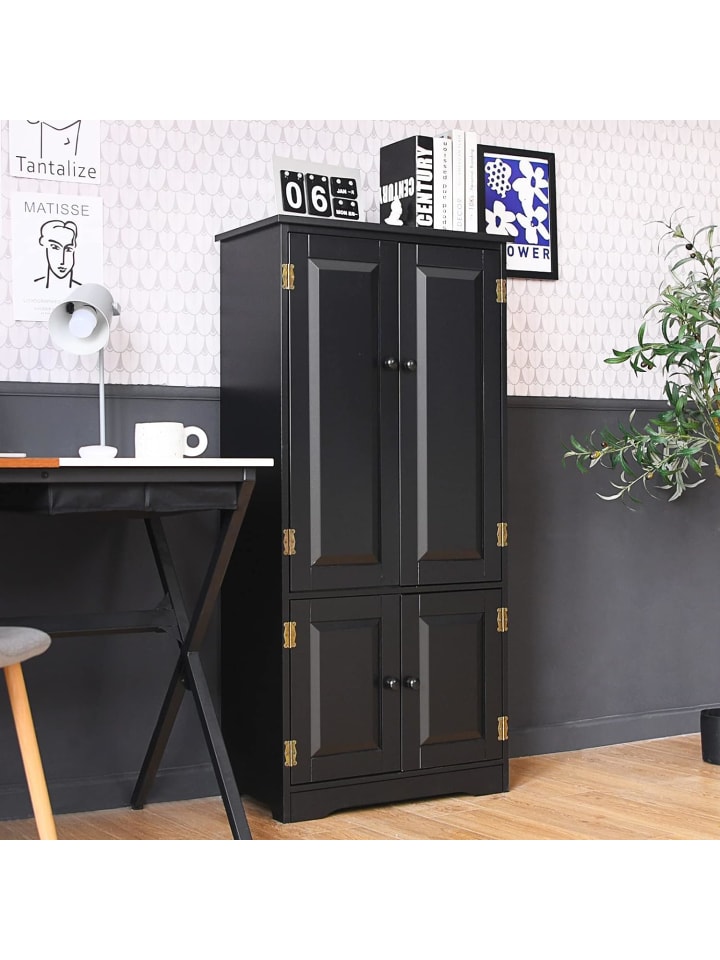 COSTWAY Garderobenschrank in Schwarz günstig kaufen 120 cm