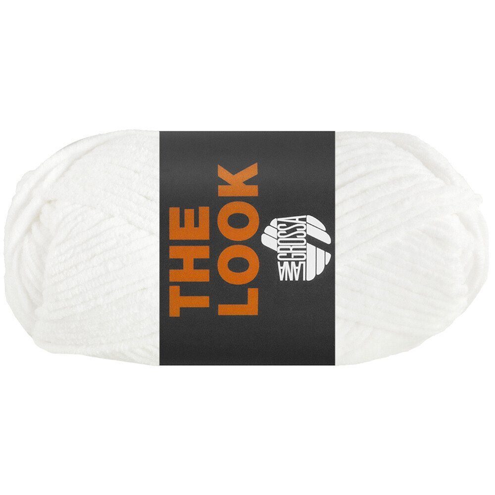 LANA GROSSA THE LOOK Häkelwolle, 120 m (samtig weiches und stabiles Chenillegarn), 100 g