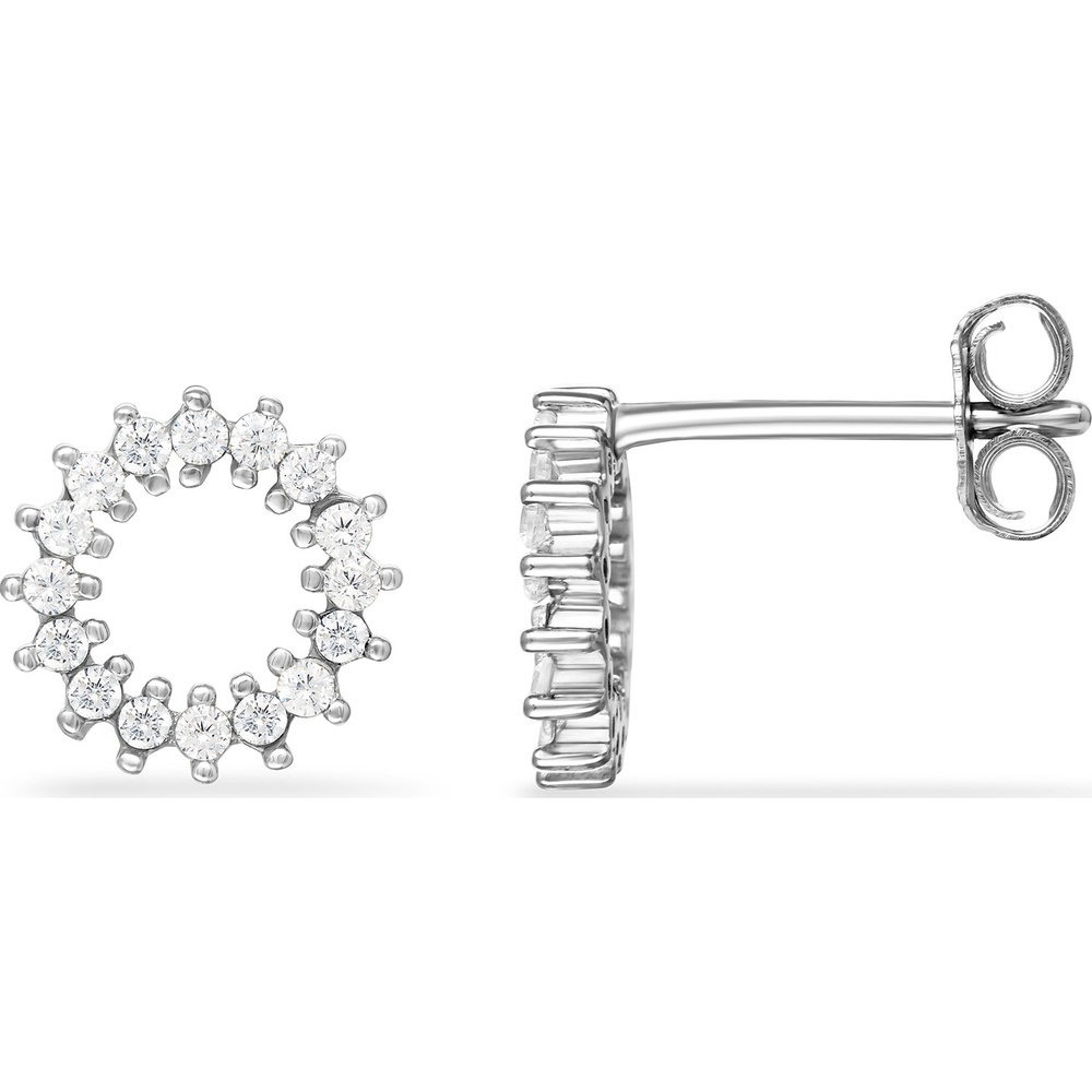 FAVS Boucles d'oreilles à fermoir à poussette 925 Argent Boucles d'oreilles