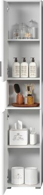 welltime Hochschrank Prag (1-St) Badmöbel mit wechselbarem Türanschlag, Breite 37cm