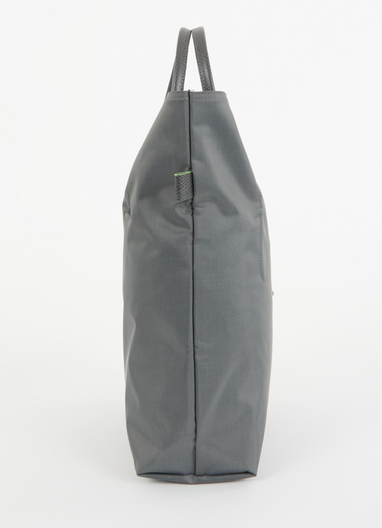 Longchamp  Le Pliage Green handtas M met leren details