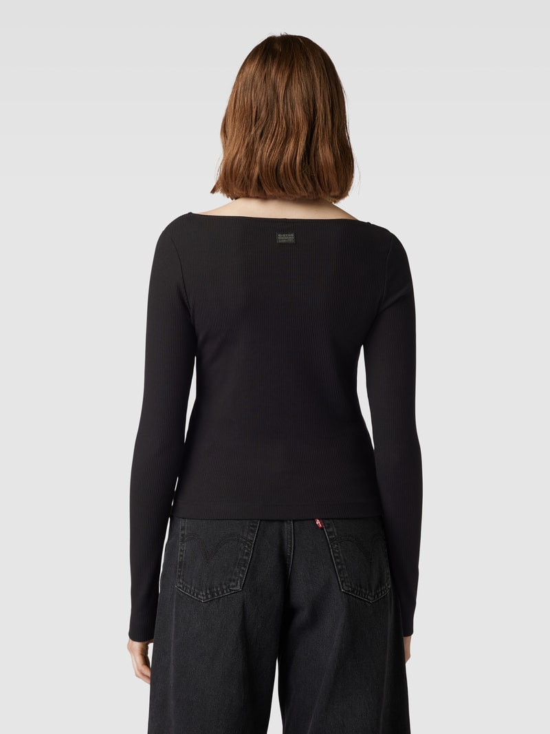 Longsleeve mit Cut Out in schwarz