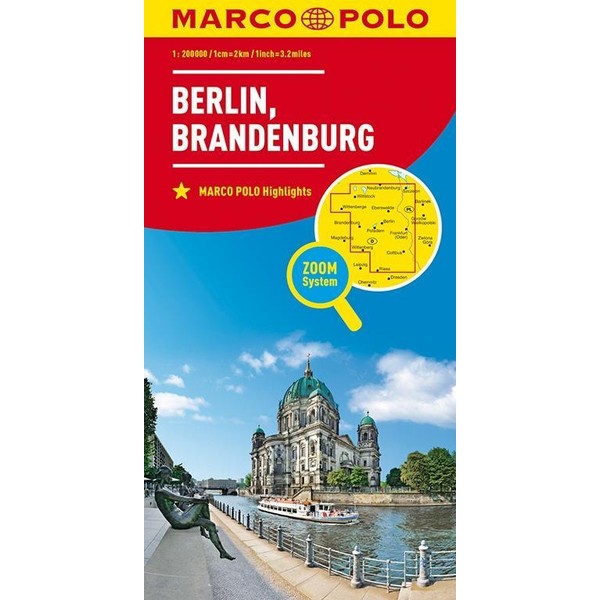 MARCO POLO Karte Deutschland Blatt 4 Berlin, Brandenburg 1:200 000 - Straßenkarte
