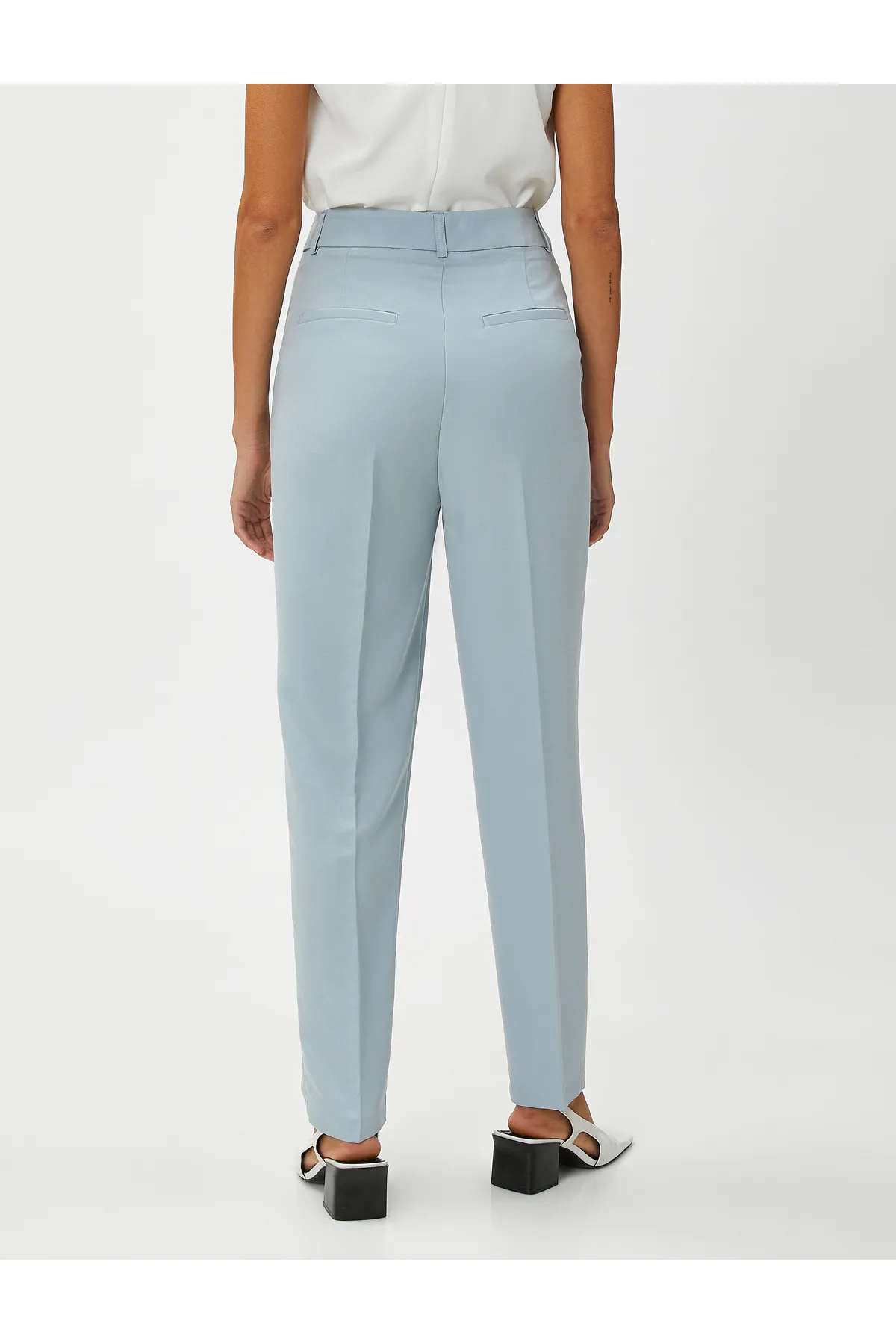 Koton  Zigarettenhose, Taschenfalte, Modalmischung