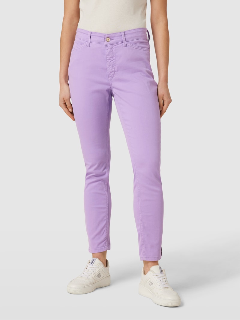 Jeans mit Label-Patch Modell 'DREAM SUMMER' in lavendel