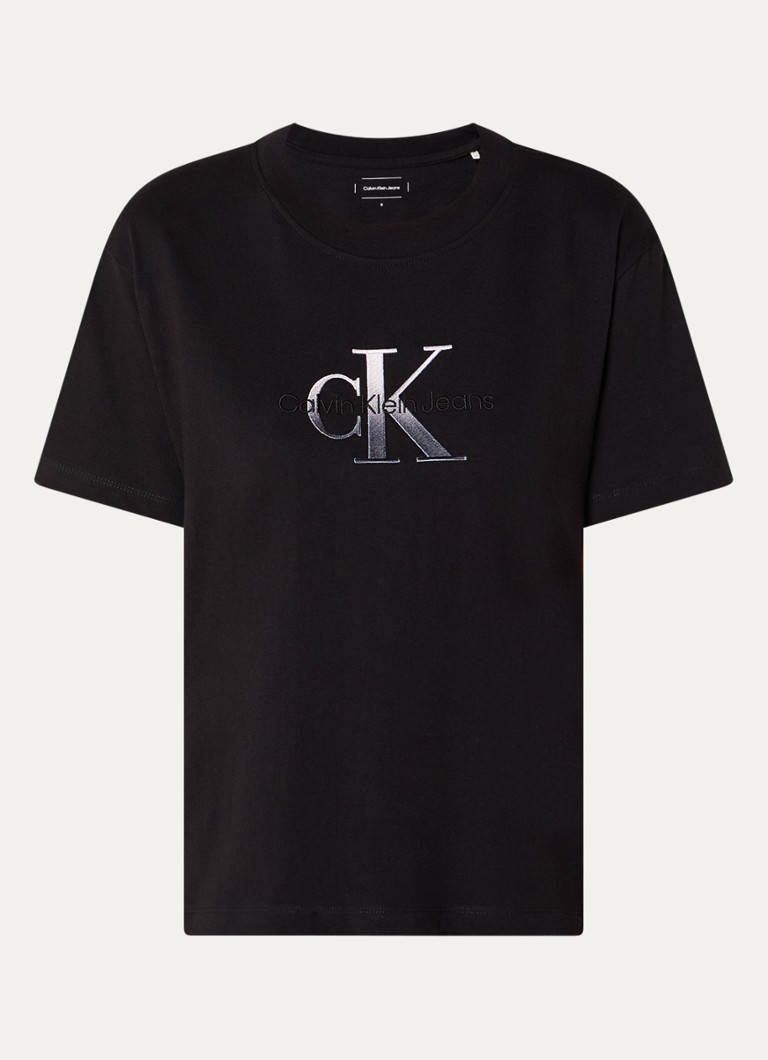 T-shirt Calvin Klein con logo ricamato