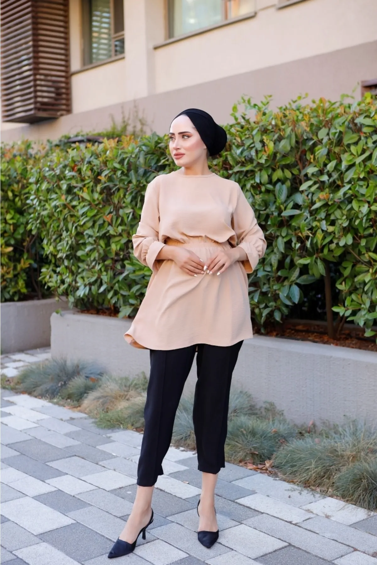 VOLT CLOTHİNG  Tuniken - Beige - Regular Fit