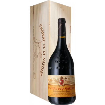 JEROBOAM - CHÂTEAUNEUF DU PAPE TRADITION 2020 - CHATEAU DE LA GARDINE - CAISSE BOIS