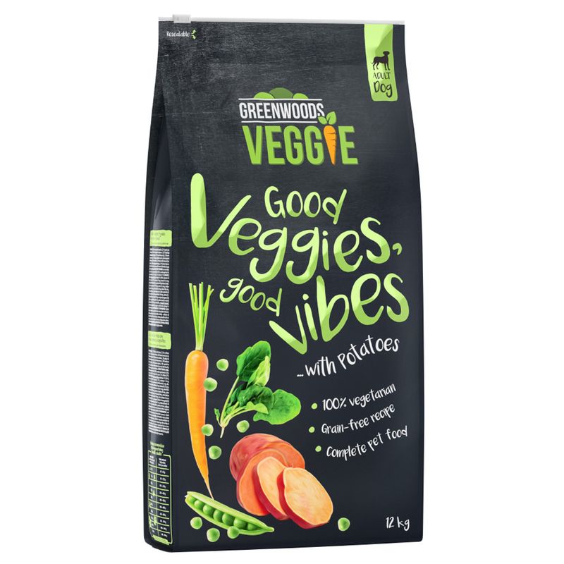 Greenwoods Veggie (Süß-)Kartoffeln mit Erbsen, Karotten und Spinat