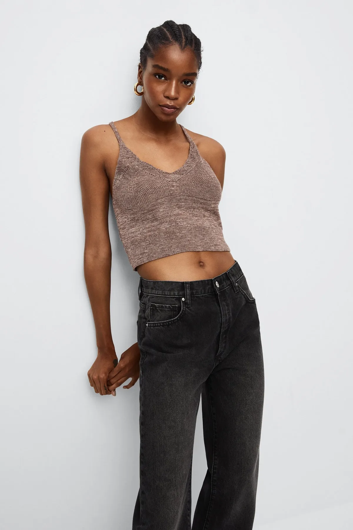 MANGO  27040172 Damen / Mädchen Schwarzer Denim