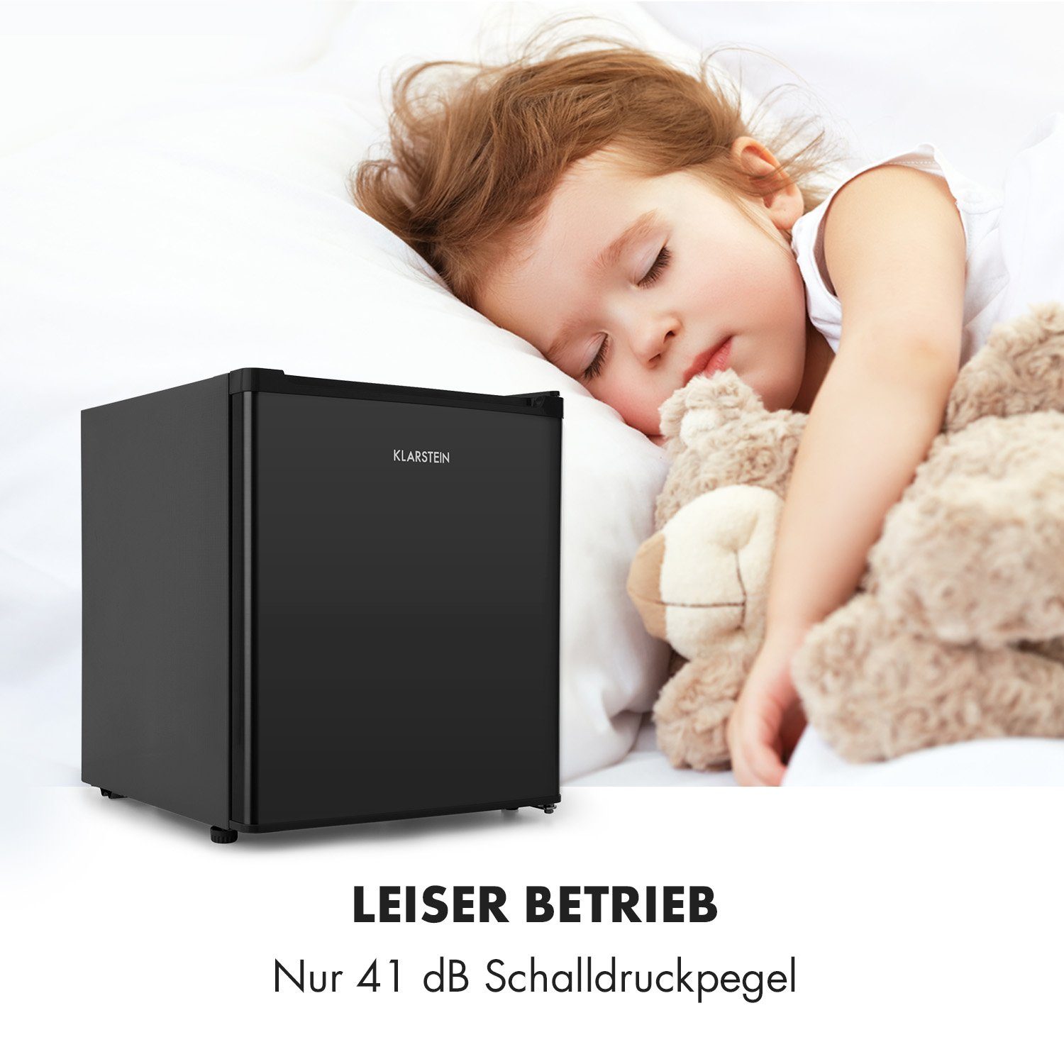 Klarstein Table Top Kühlschrank HEA9-Snoopy-Eco-B 10032856, 47.5 cm hoch, 44 cm breit