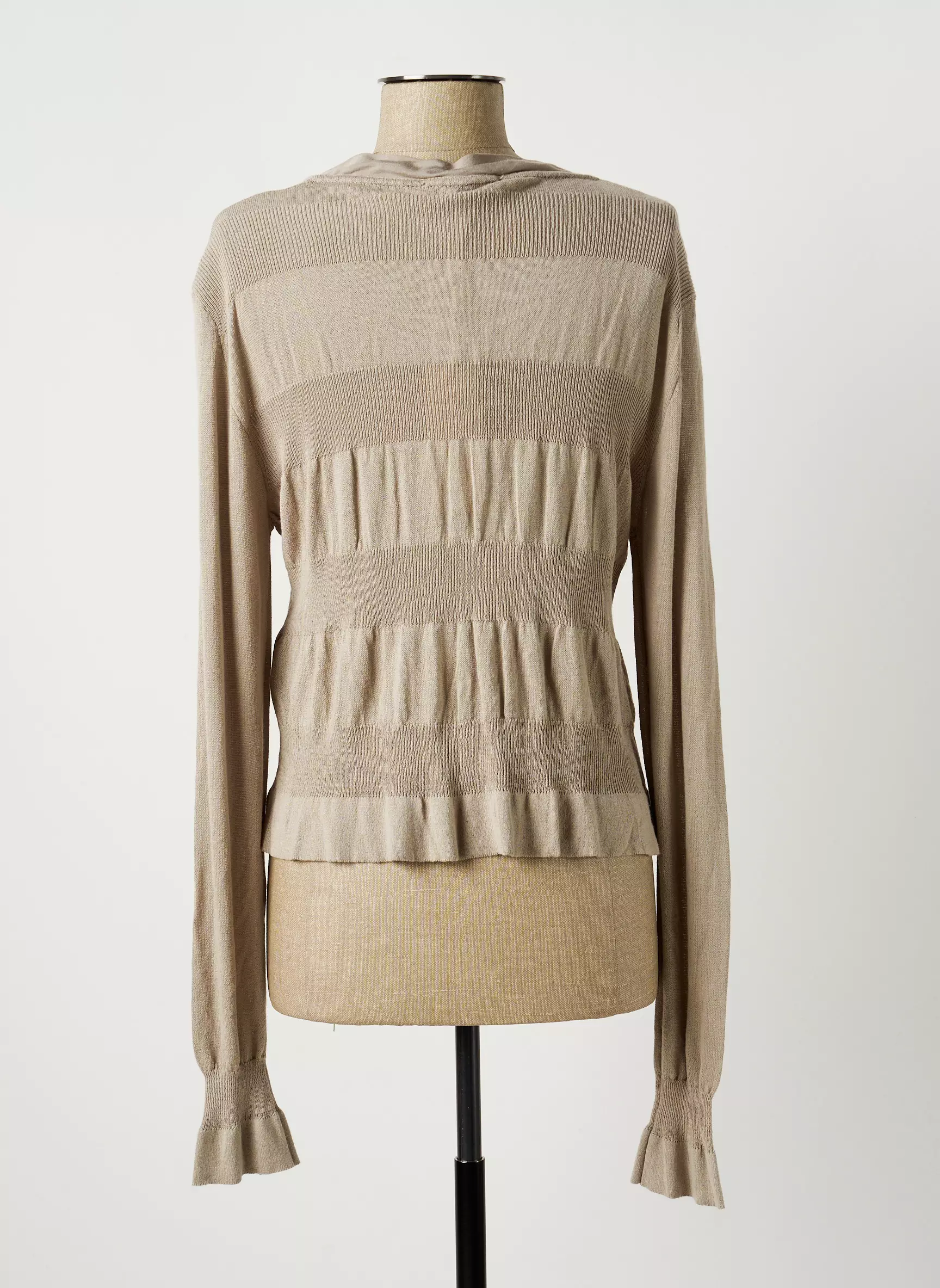 Cristina Gavioli Cardigans Femme couleur beige