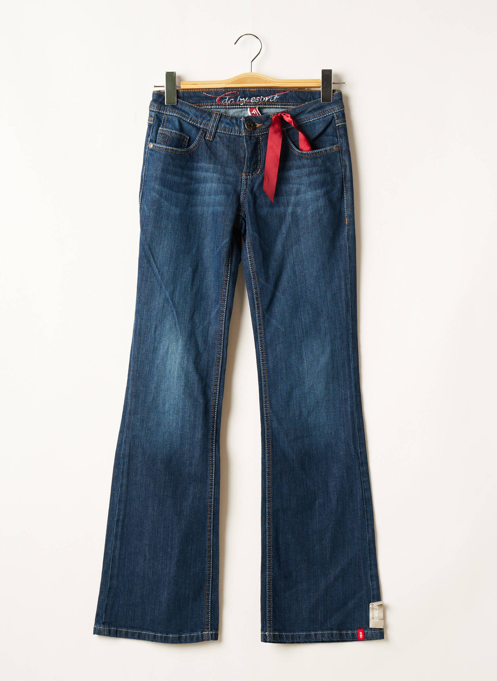 Edc By Esprit Jean Flare Femme couleur bleu
