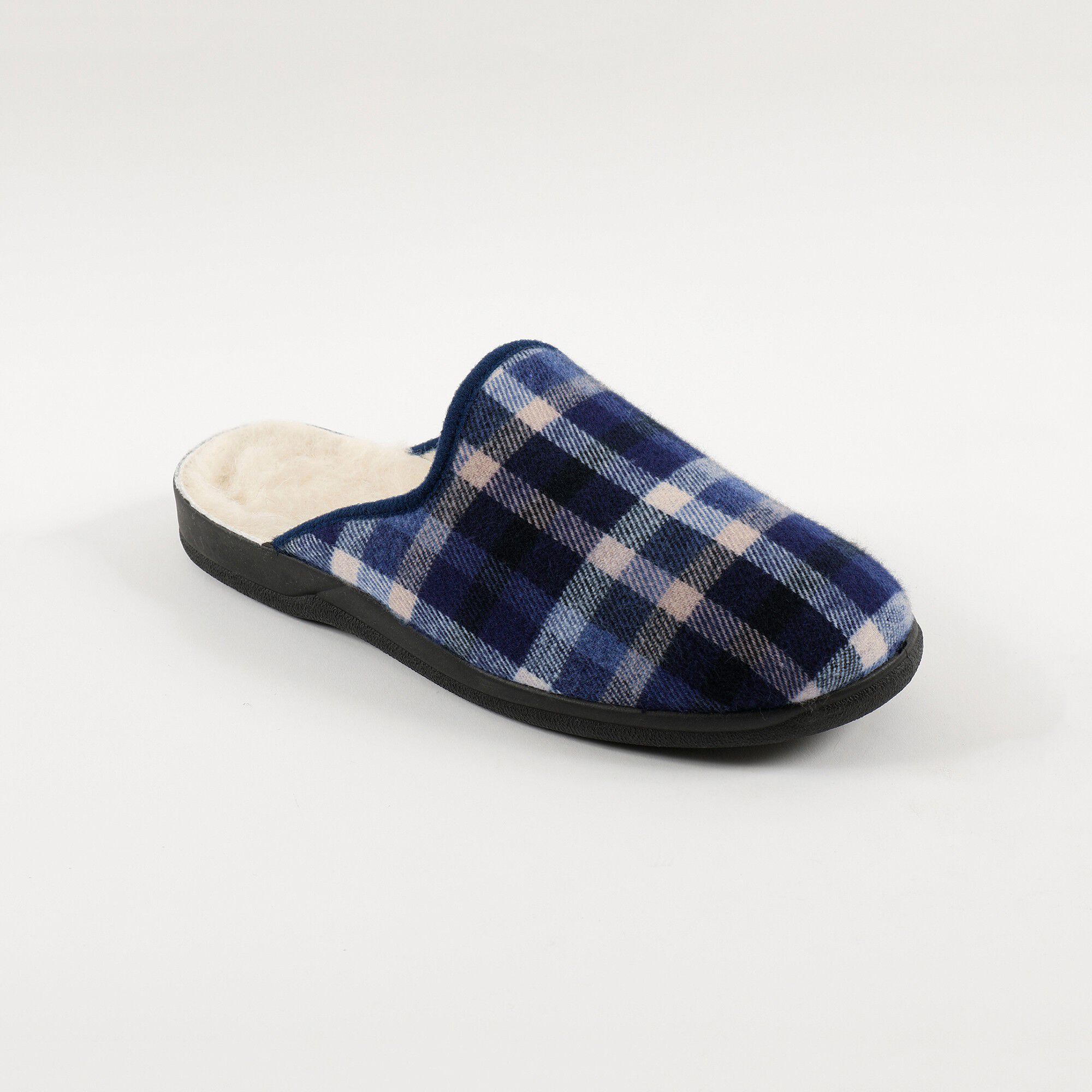 Mules homme fourrées