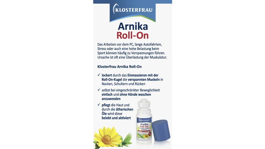 Klosterfrau Arnika Roll-On 50 ml