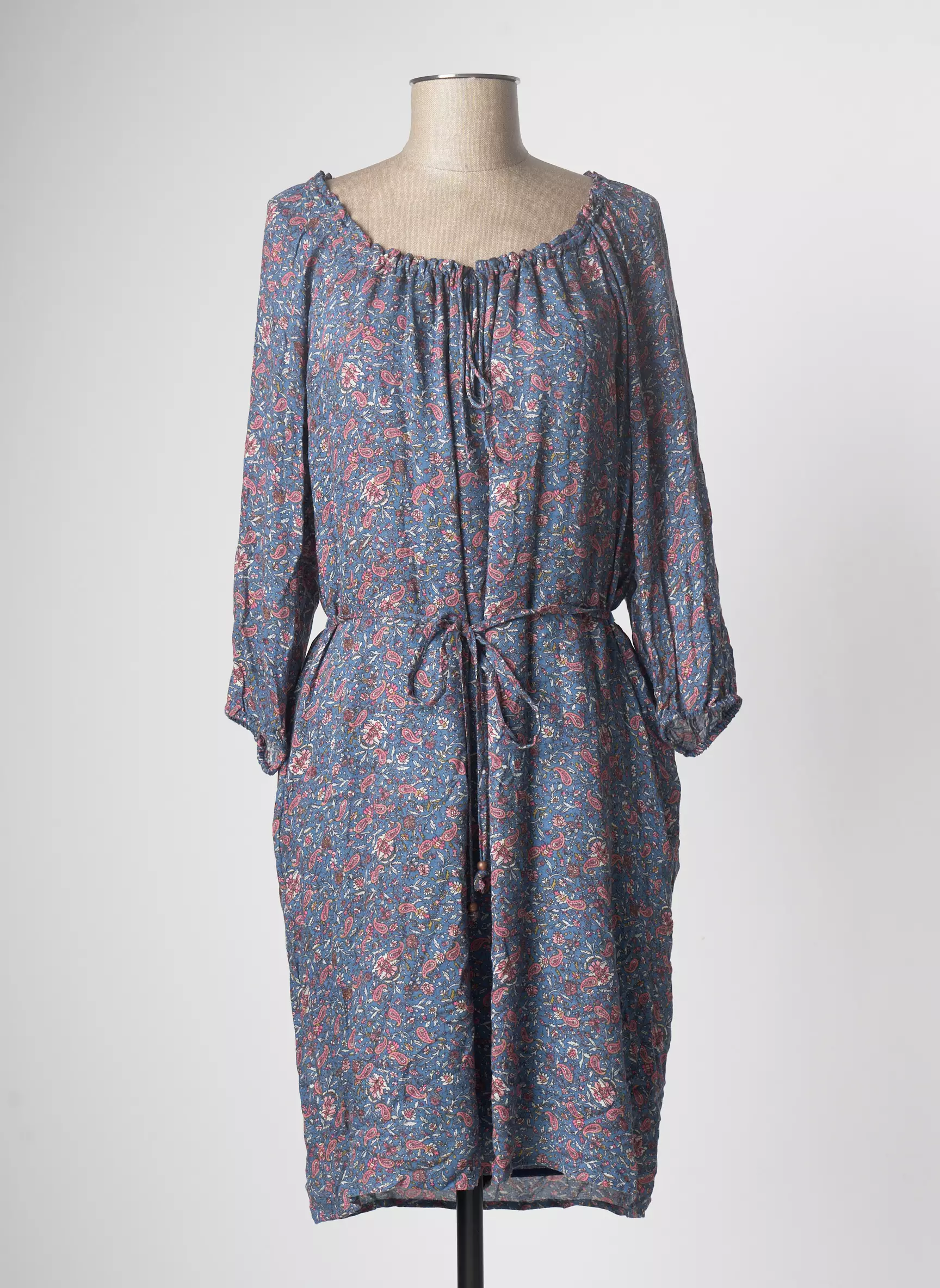Esprit Robes Mi Longues Femme couleur bleu