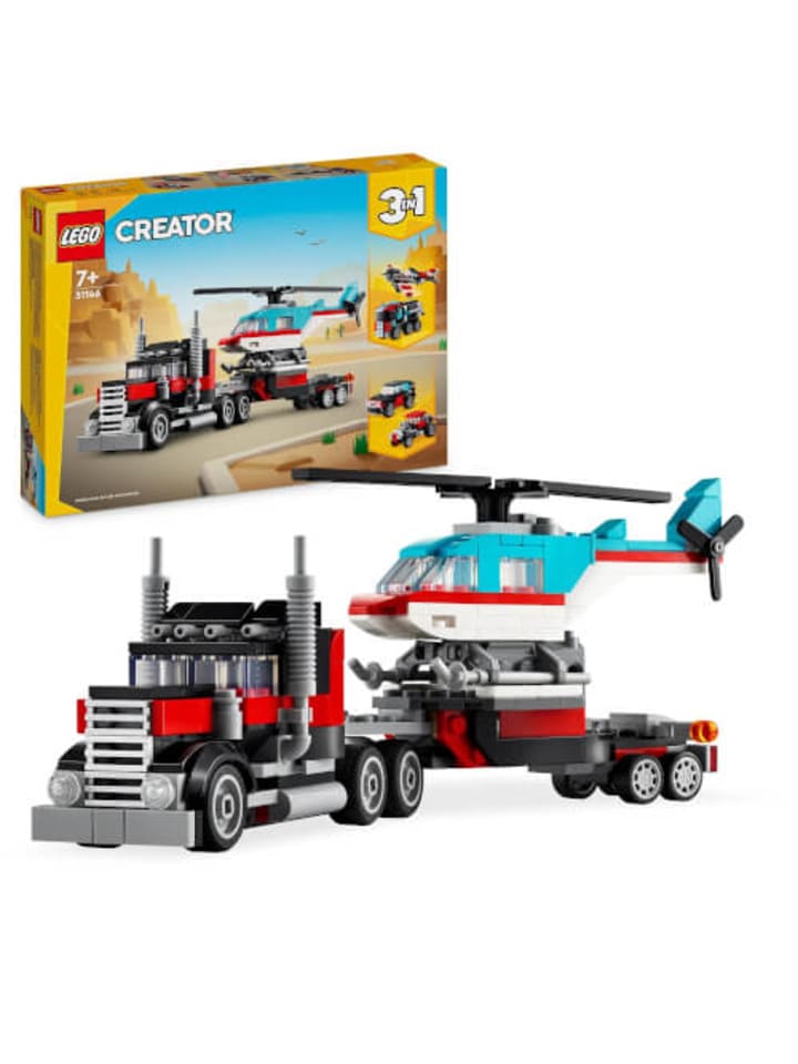 LEGO Bausteine Creator Tieflader mit Hubschrauber, ab 7 Jahre günstig kaufen onesize