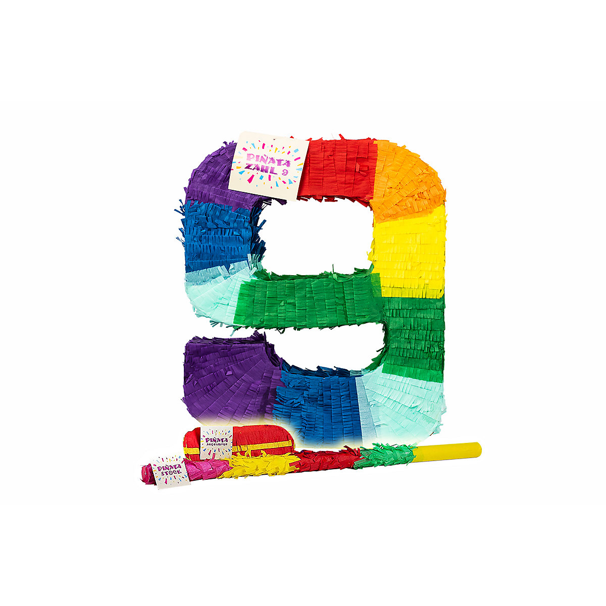 Pinata Zahl 9 Set
