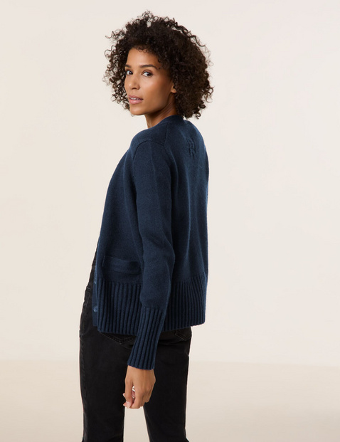 Strickjacke mit Wollanteil