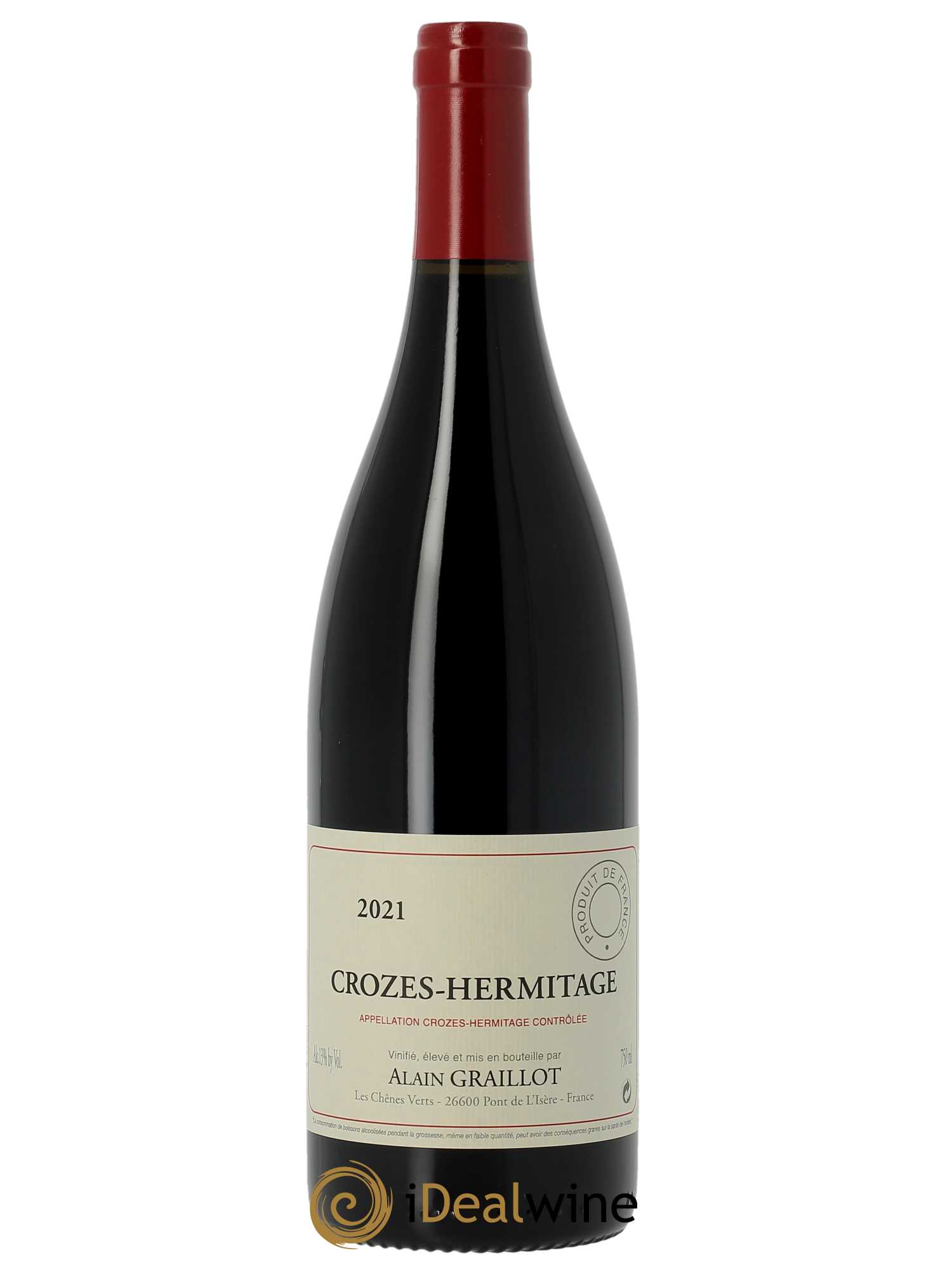 Crozes-Hermitage Domaine Graillot  2021 - Lot de 1 Bouteille