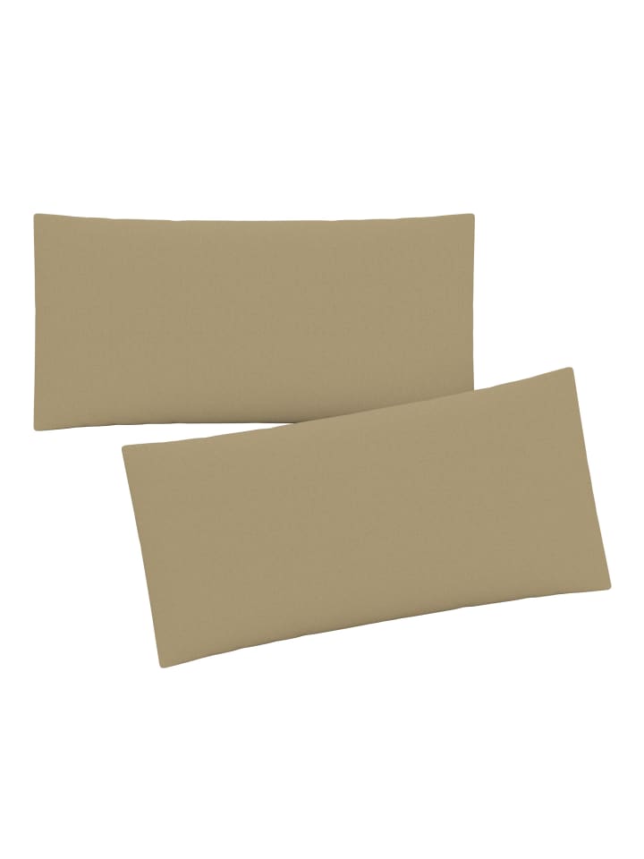 GMD Living 2er Set Jersey Kissenhüllen JESBERG in Farbe Sand günstig kaufen