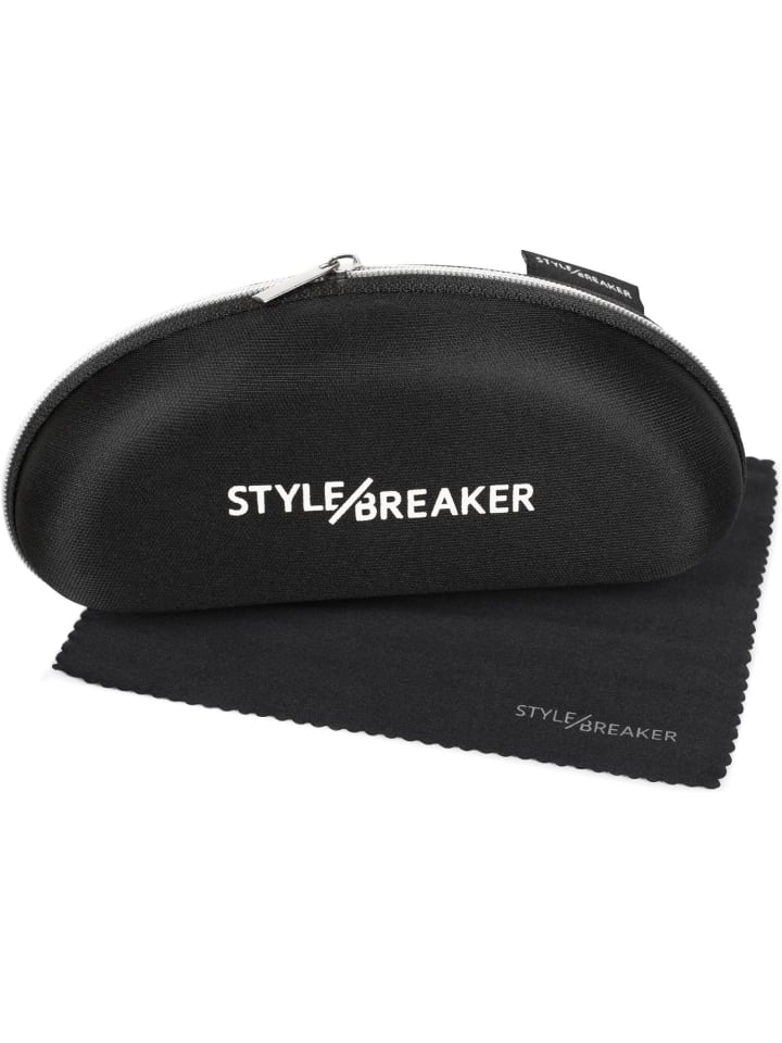 styleBREAKER Piloten Sonnenbrille in Silber / Blau verspiegelt günstig kaufen onesize