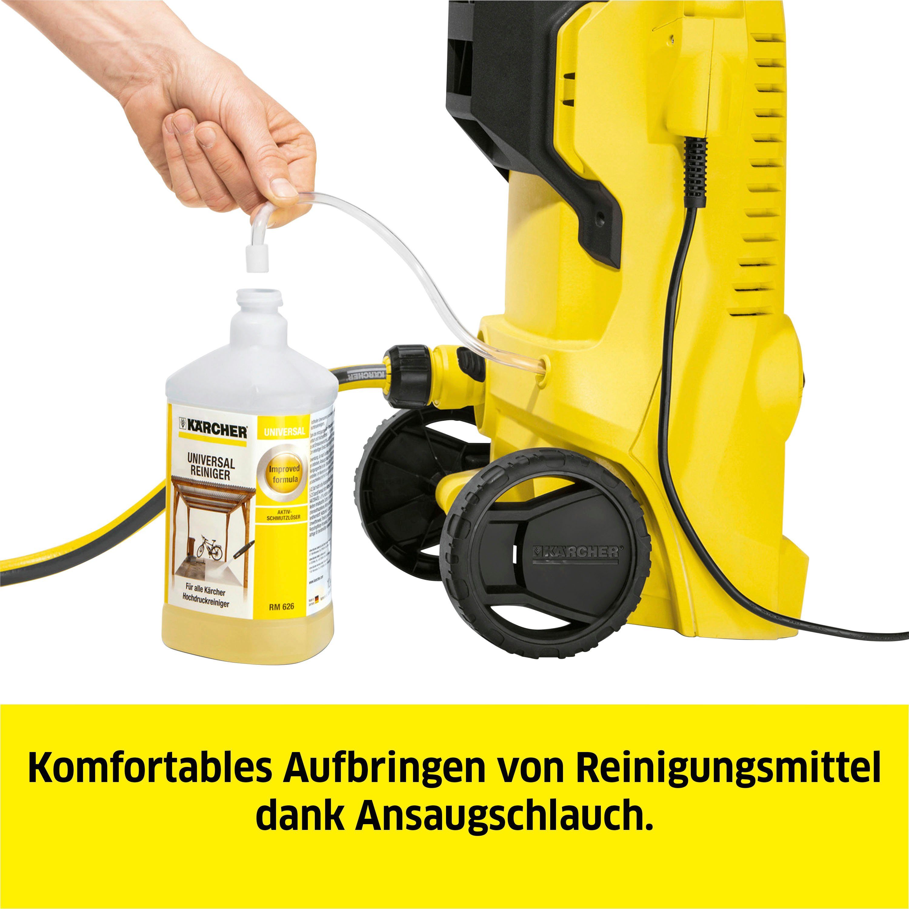 KÄRCHER Hochdruckreiniger K 2 Power Control Home, Druck max: 110 bar, Fördermenge max: 360 l/h, Home & Garden App, Teleskopgriff