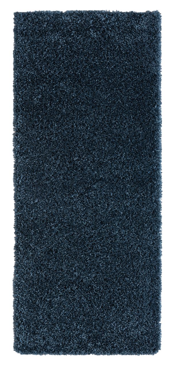 MyFlair Teppich Elodie, 80cm x 200cm, Farbe Dunkelblau, rechteckig, Florhöhe 37mm