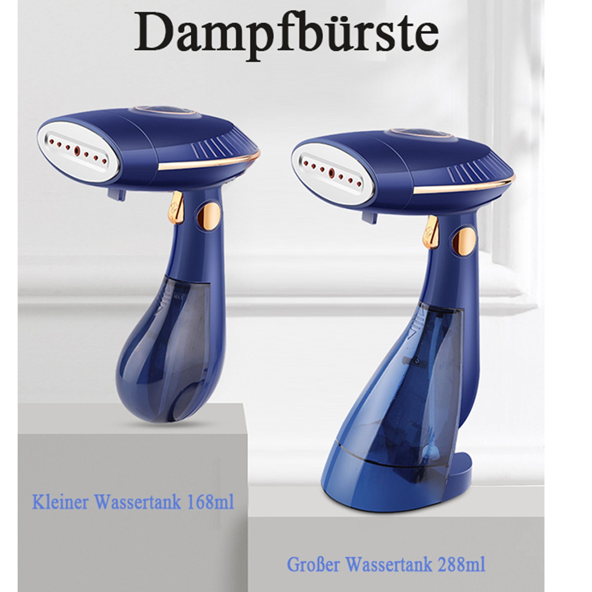 IBETTER Dampfbügeleisen Dampfbürste,1500 W, Reisebügeleisen tragbares,168/288ml Tank