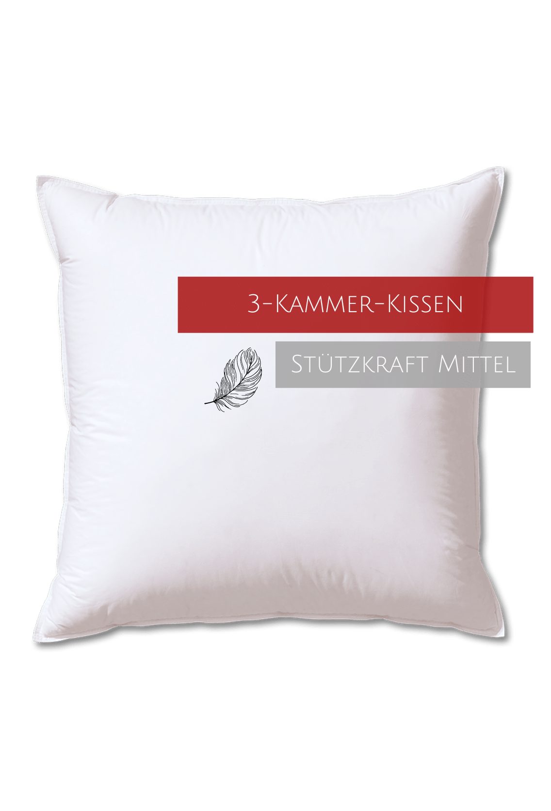 3-Kammer-Kopfkissen Trio Kissen Edition 3C - Stützkraft 