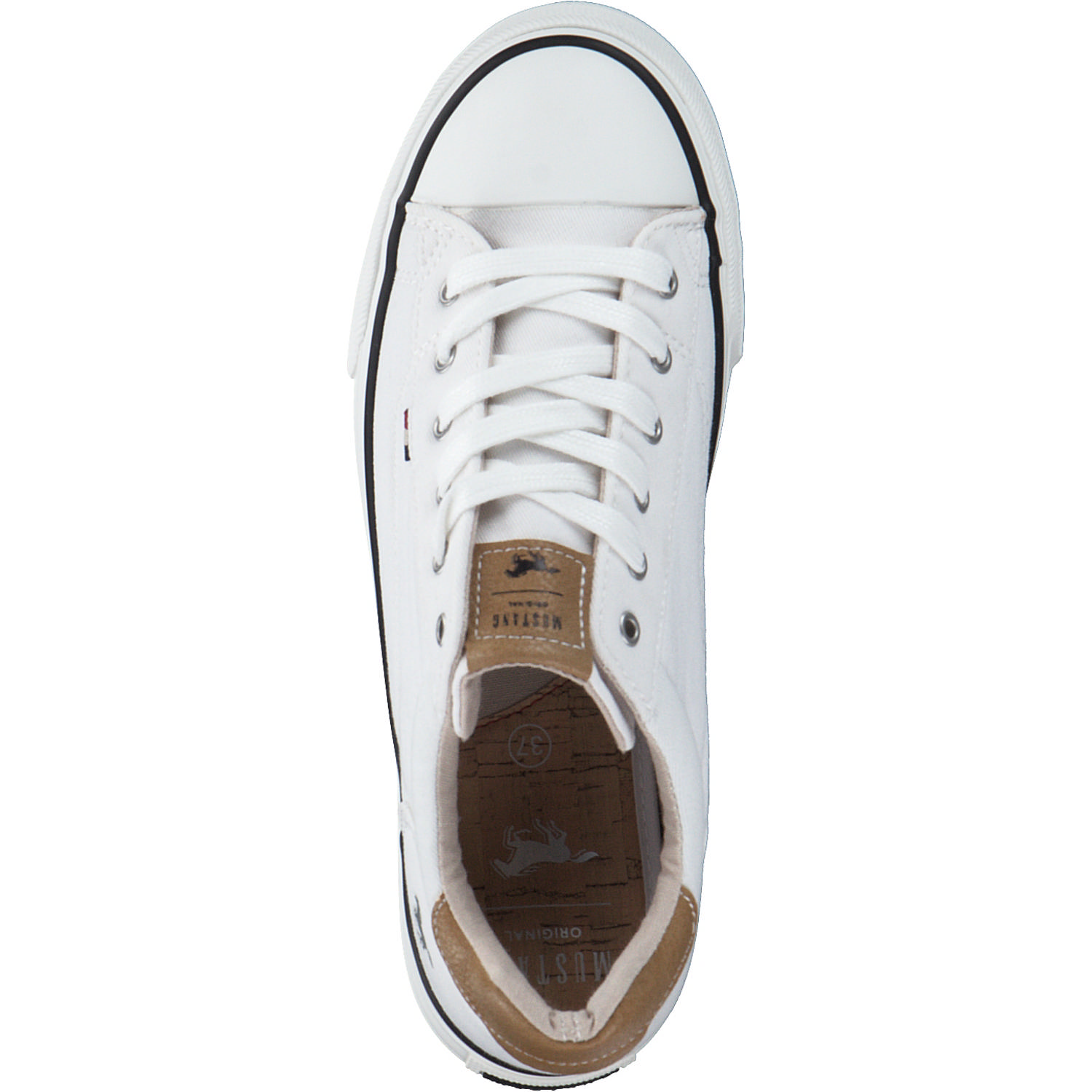 Mustang 1272307, Sneakers Low, Damen, weiss