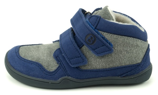 bLifestyle ~ Luchs MidCut Klettschuh Warm Vegan ~ Tintenblau